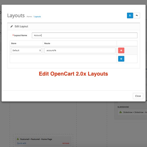 Módulo Opencart editor visual de template (arrastar e soltar) full