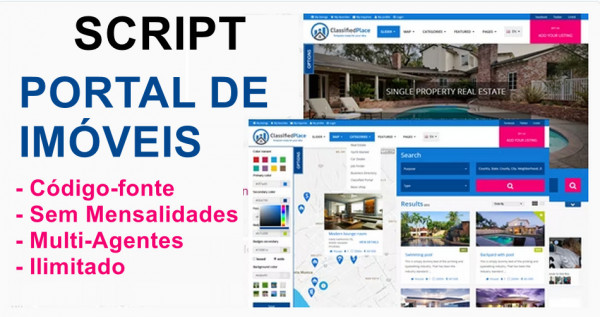 Script Portal Imobiliária Virtual Imóveis Completo com admin